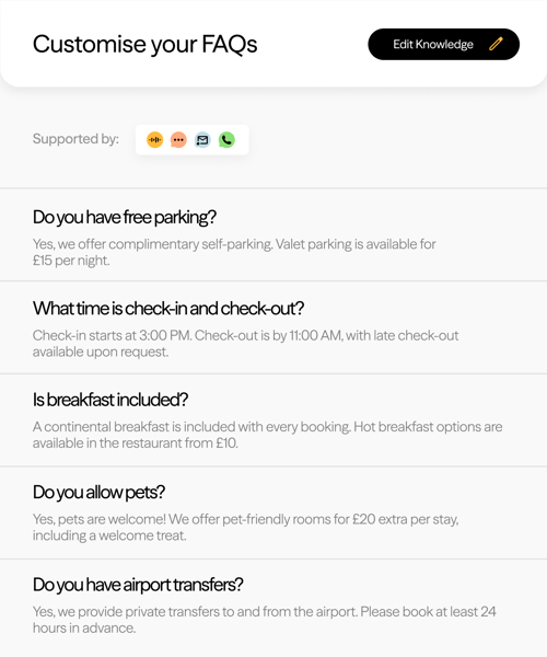 Customise Your Faqs